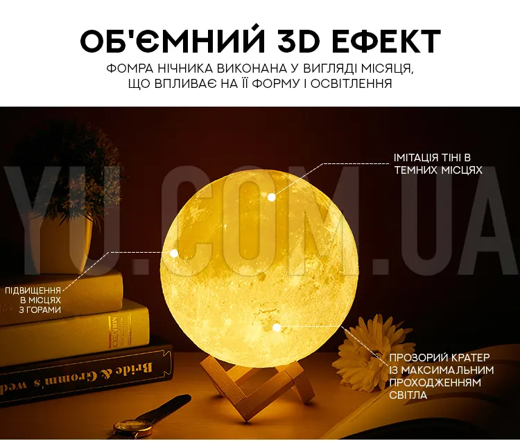 Настольный светильник Magic 3D Moon Light (13 см.)